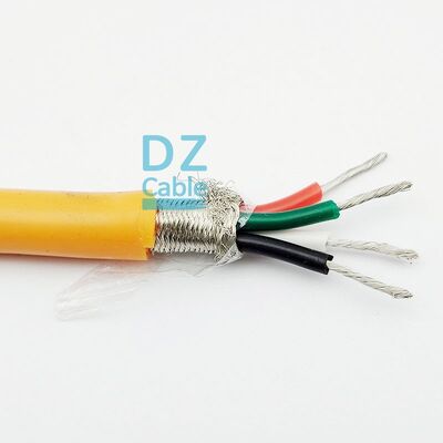 Kwaliteit Multicore Screened Braiding Flexible Silicone Cable Heat 180 Orange. Fabriek